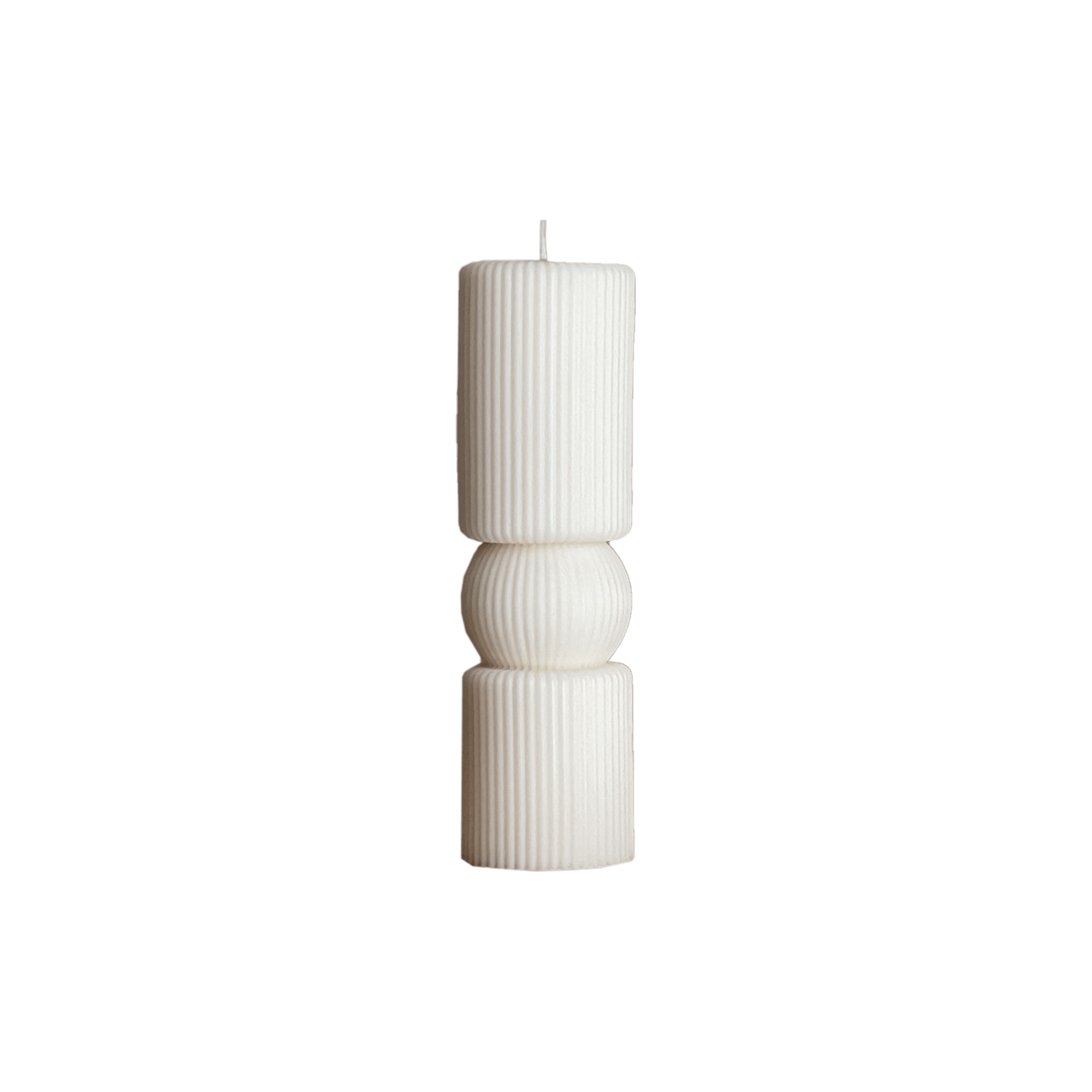 Roman Ribbed Pillar Candle - Che Cose Belle