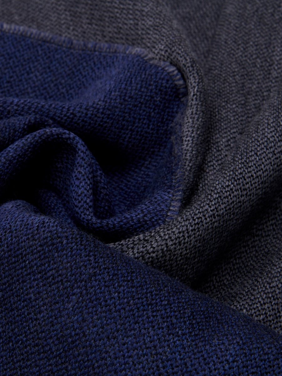 Romeo (blue/grey) - Italian warm and soft scarf made from 100% wool - Che Cose Belle