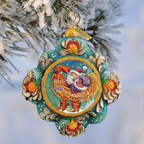 Rooster Santa Sculpted Hand-Painted Christmas Ornament by G. DeBrekht - Christmas Santa Snowman Decor - 6102545 - Che Cose Belle