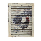 Rooster Window Shutter Wall Decor - Che Cose Belle
