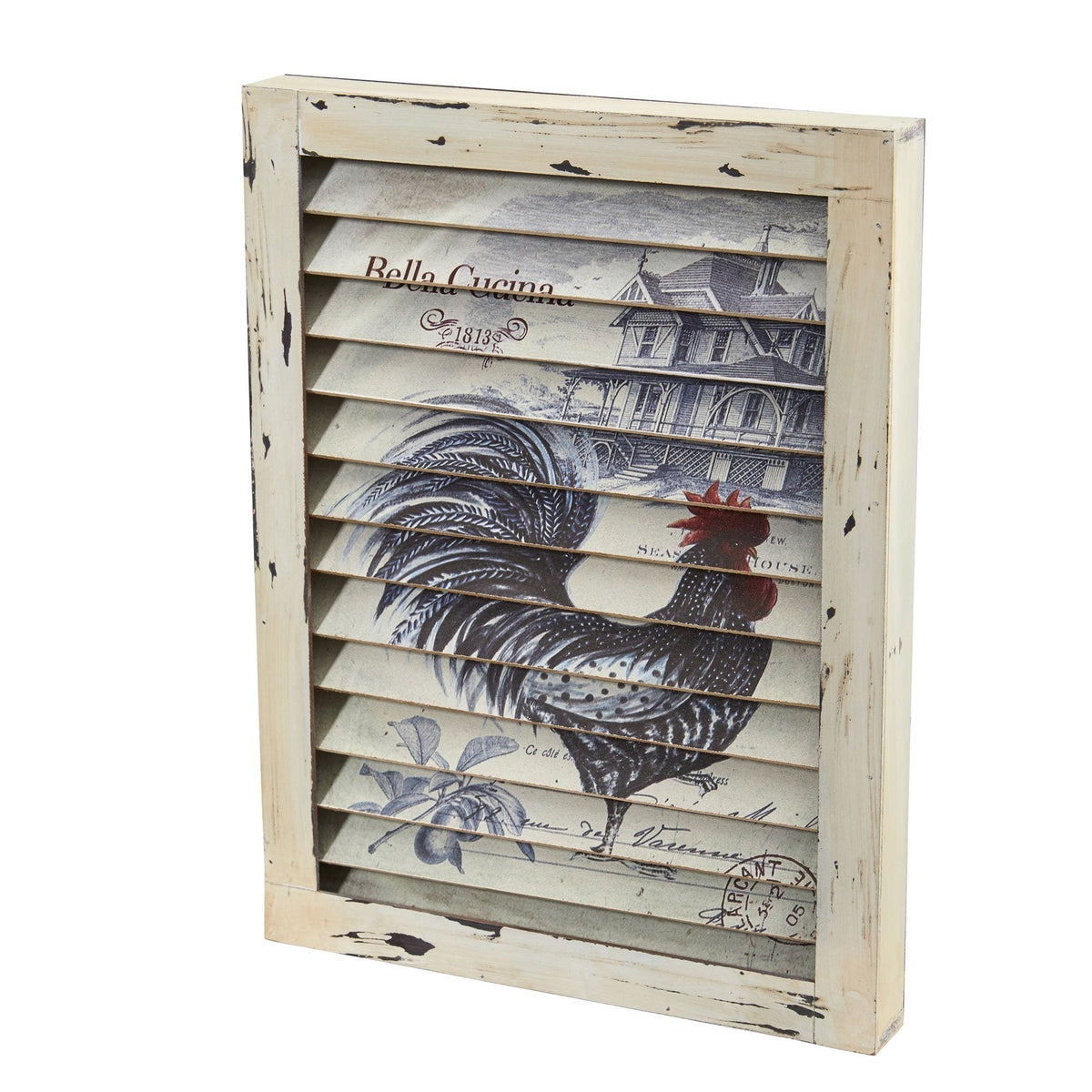 Rooster Window Shutter Wall Decor - Che Cose Belle