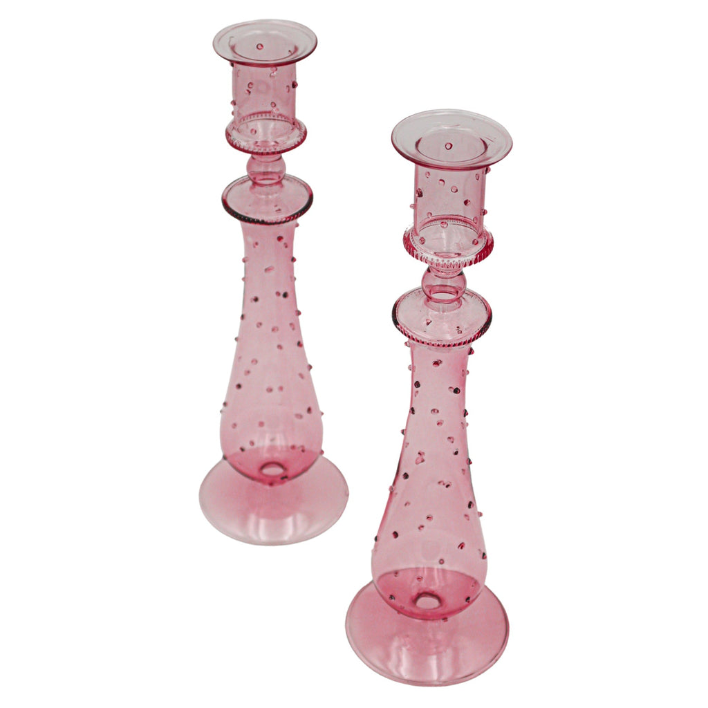 Rose Garden Dotty Candle Holder - Pair - Che Cose Belle