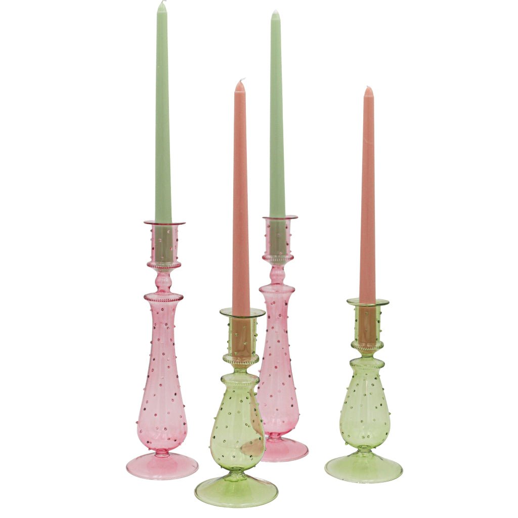 Rose Garden Dotty Candle Holder - Pair - Che Cose Belle