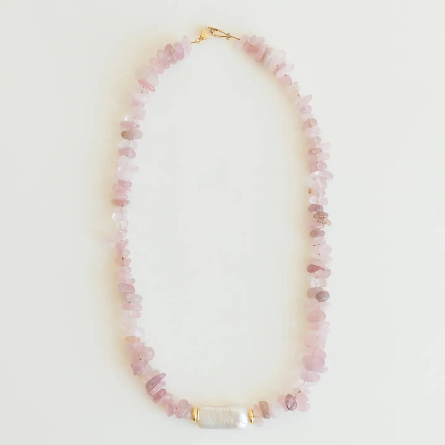 Rose Necklace - Rose Quartz - Che Cose Belle