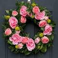 Rose, Peony, and Magnolia Leaf Wreath - Che Cose Belle
