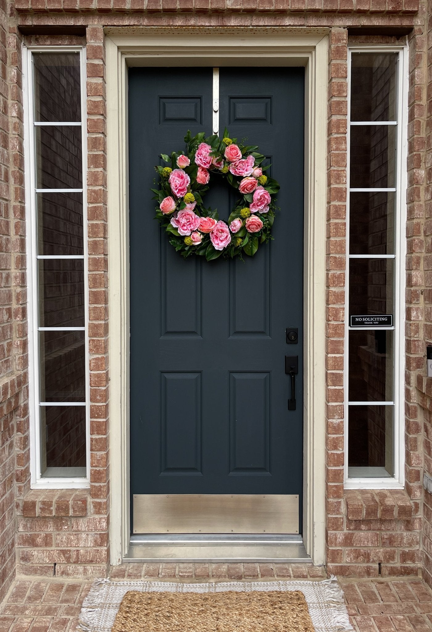 Rose, Peony, and Magnolia Leaf Wreath - Che Cose Belle