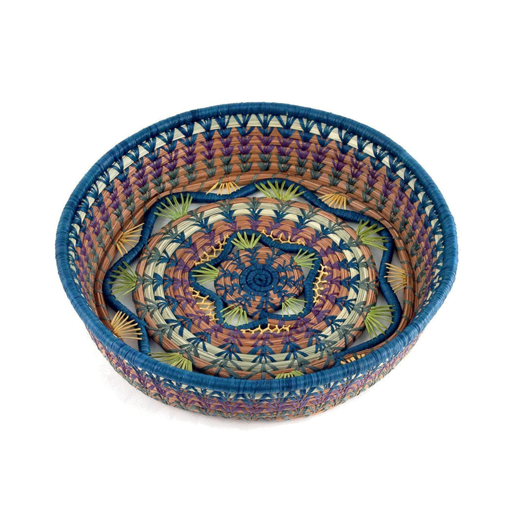 Rosenda Basket in Teal - Che Cose Belle