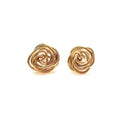 Rosette gold stud earrings - Che Cose Belle