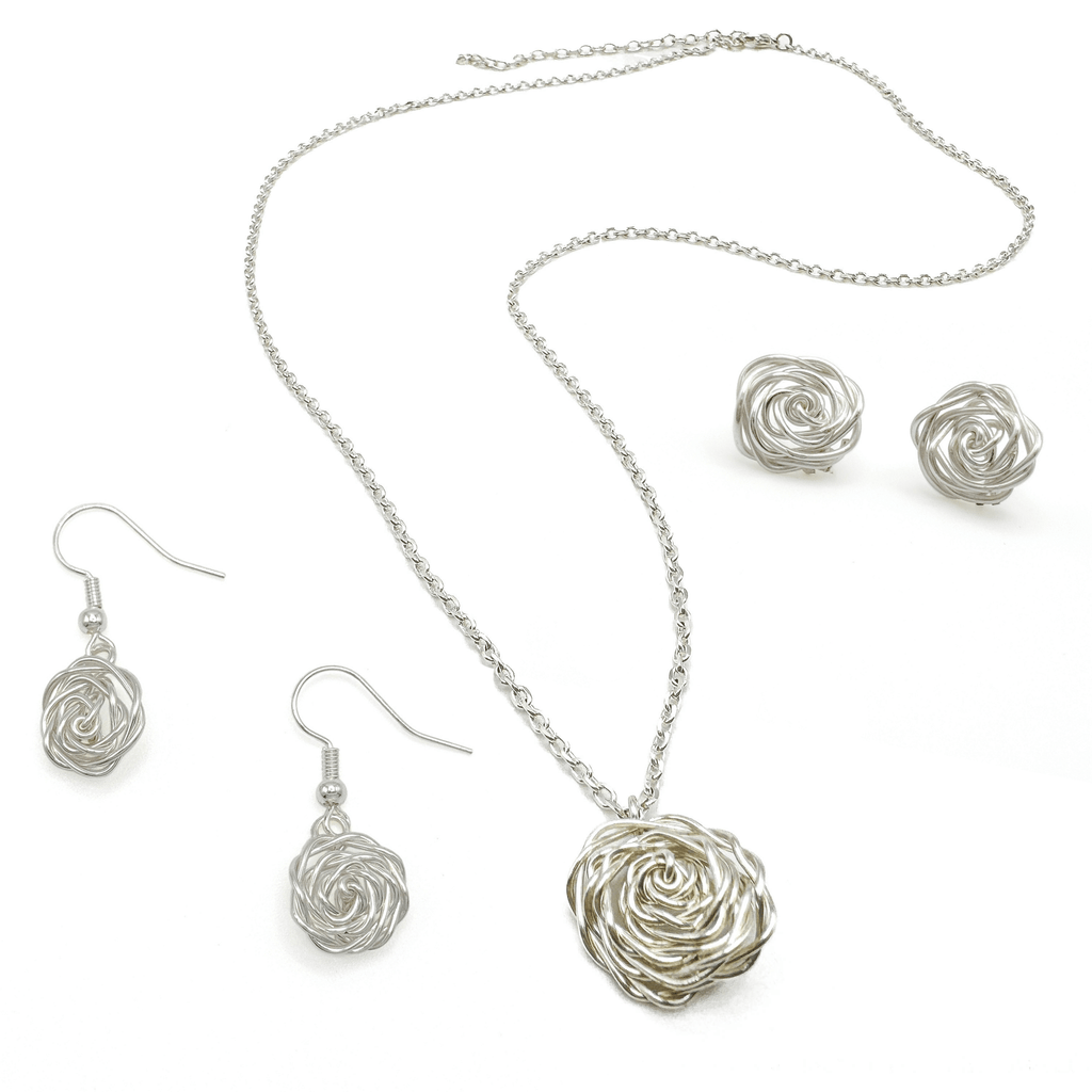 Rosette silver necklace - Che Cose Belle