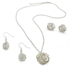 Rosette silver necklace - Che Cose Belle