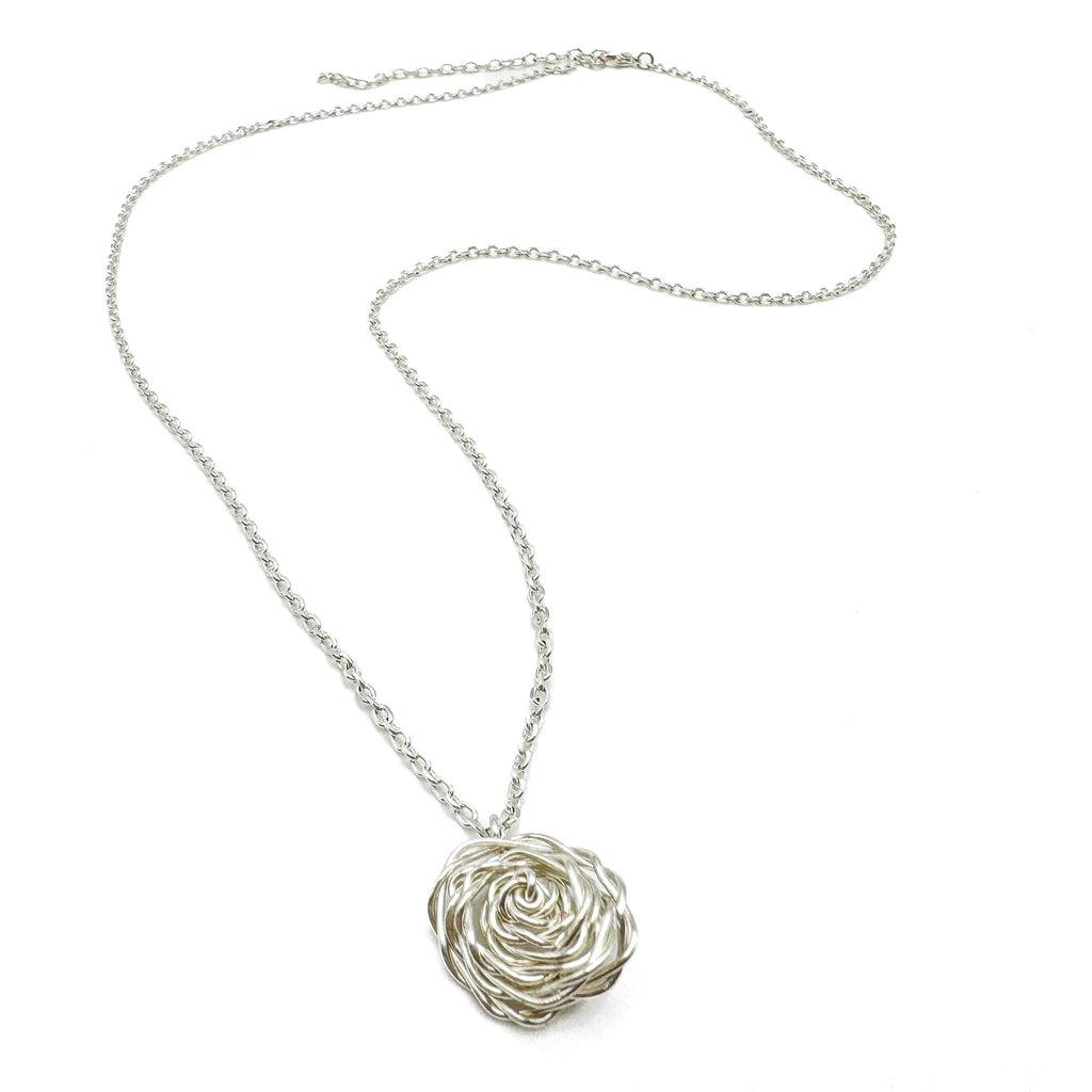 Rosette silver necklace - Che Cose Belle