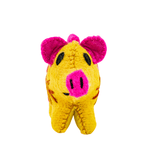 Rosie the Pig: Repurposed Wool Boho Decor - Mexico - Che Cose Belle