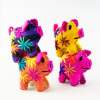 Rosie the Pig: Repurposed Wool Boho Decor - Mexico - Che Cose Belle