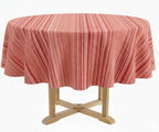 Striped Round Tablecloth - Cotton