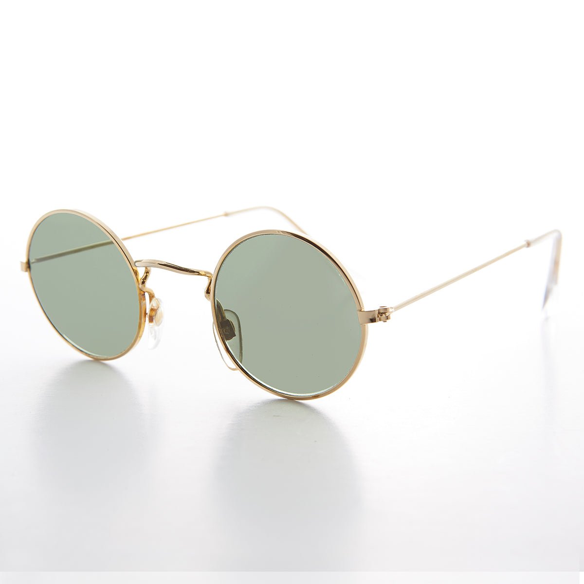 Round Hippie Vintage Sunglass with Glass Lens - Johnny - Che Cose Belle