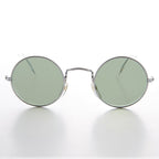 Round Hippie Vintage Sunglass with Glass Lens - Johnny - Che Cose Belle