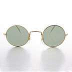 Round Hippie Vintage Sunglass with Glass Lens - Johnny - Che Cose Belle