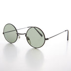 Round Hippie Vintage Sunglass with Glass Lens - Johnny - Che Cose Belle
