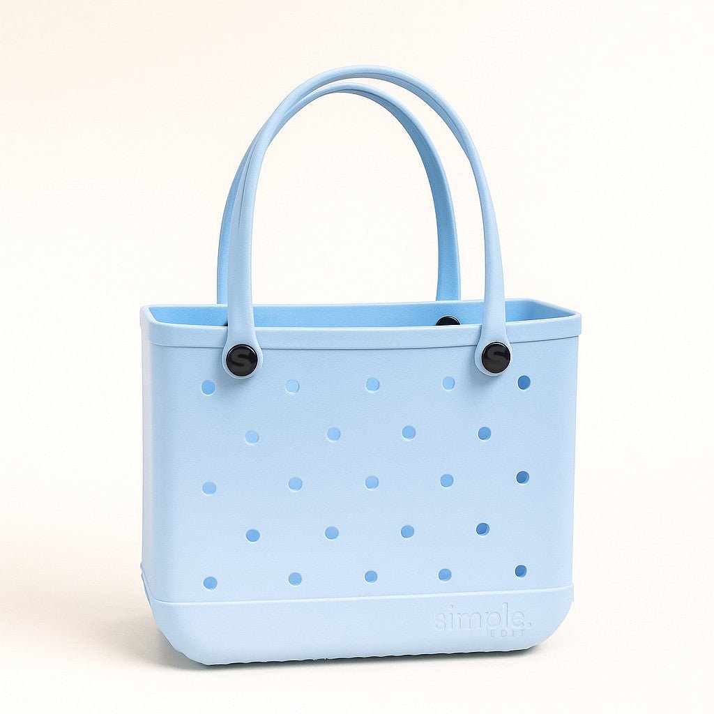 Rubber Tote Bag Set of 3 (XL/M/S) – Stylish Blue Tones EVA Bags, Great Value - Che Cose Belle