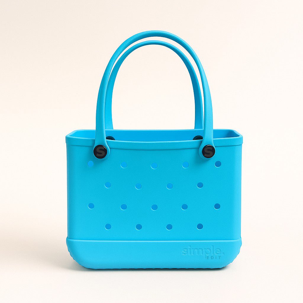Rubber Tote Bag Set of 3 (XL/M/S) – Stylish Blue Tones EVA Bags, Great Value - Che Cose Belle