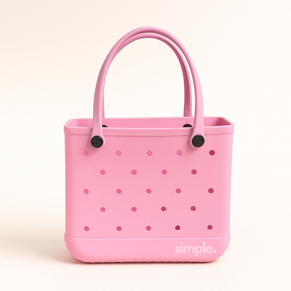 Rubber Tote Bag Set of 3 (XL/M/S) – Stylish Pink Tones EVA Bags, Great Value - Che Cose Belle