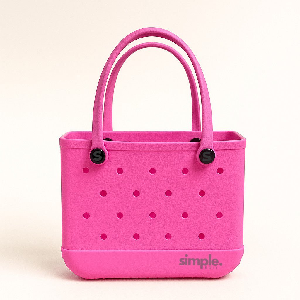 Rubber Tote Bag Set of 3 (XL/M/S) – Stylish Pink Tones EVA Bags, Great Value - Che Cose Belle