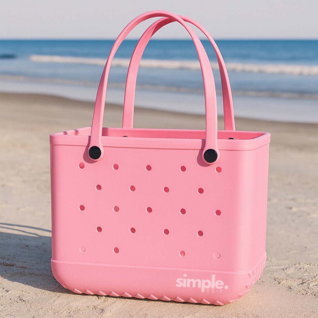 Rubber Tote Bag Set of 3 (XL/M/S) – Stylish Pink Tones EVA Bags, Great Value - Che Cose Belle