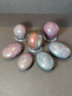 Ruby Kyanite Polished Spheres & Palmstones - Che Cose Belle