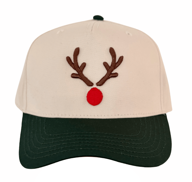RUDOLPH HAT ♡ puff embroidered hat - Che Cose Belle