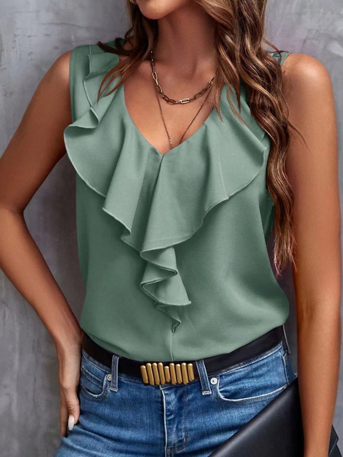 Ruffle Tank Top - Che Cose Belle