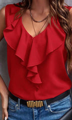 Ruffle Tank Top - Che Cose Belle