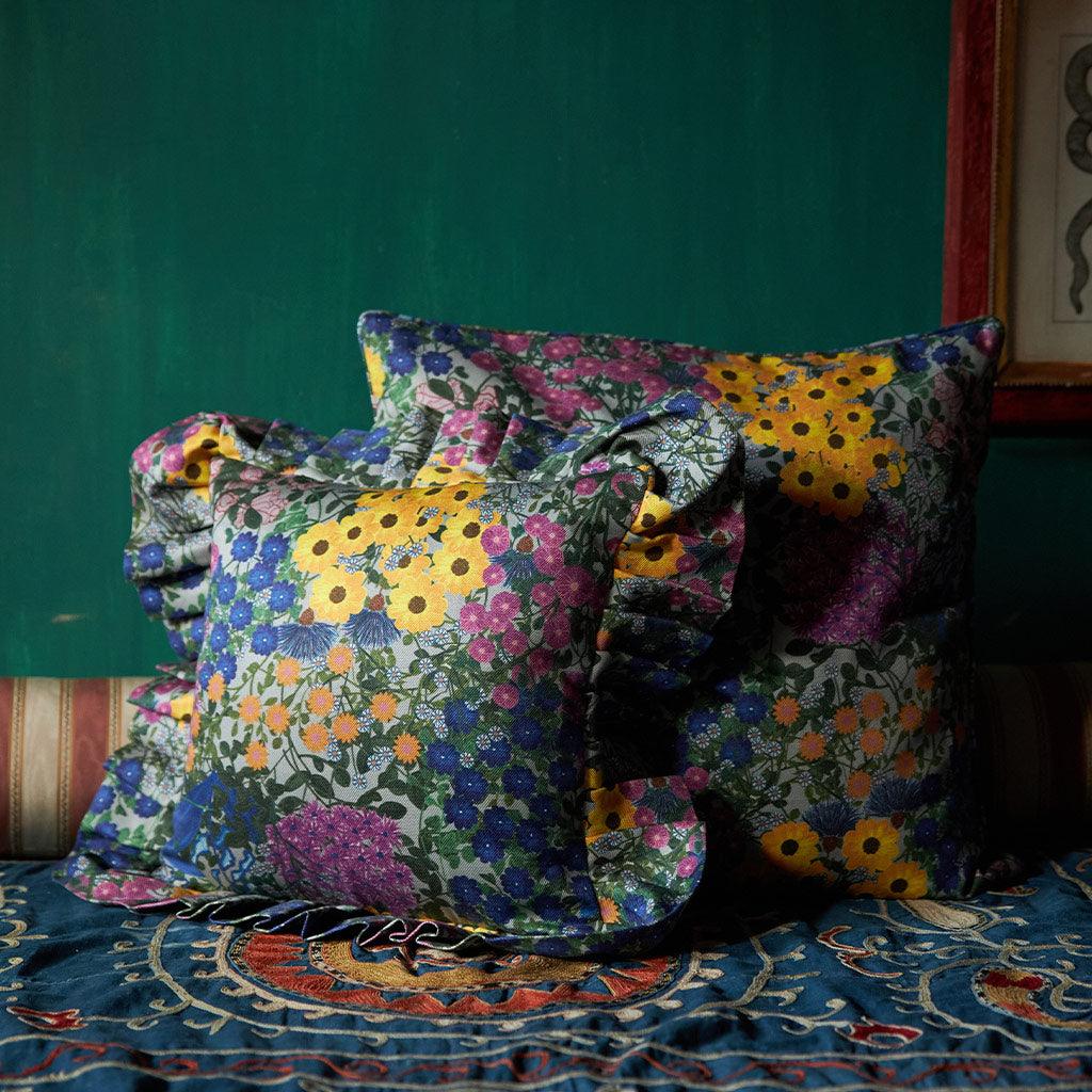 Ruffled Pillow Cover Pré Fleuri - Che Cose Belle
