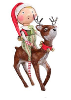 Run Run Reindeer Figurine by Lori Mitchell *NEW* SHIPS AUGUST - Che Cose Belle