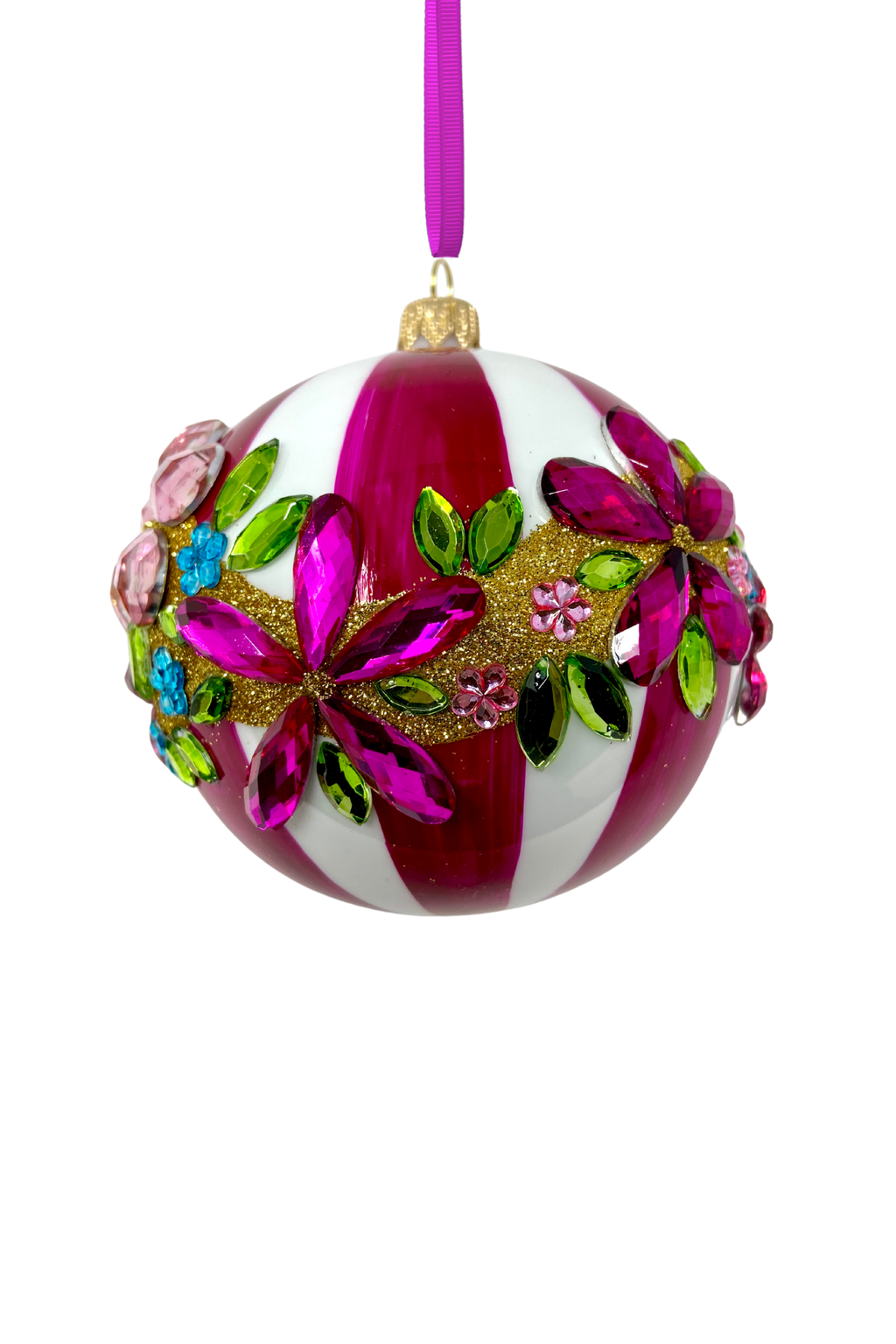 Runway Rose Polish Glass Bauble - Che Cose Belle