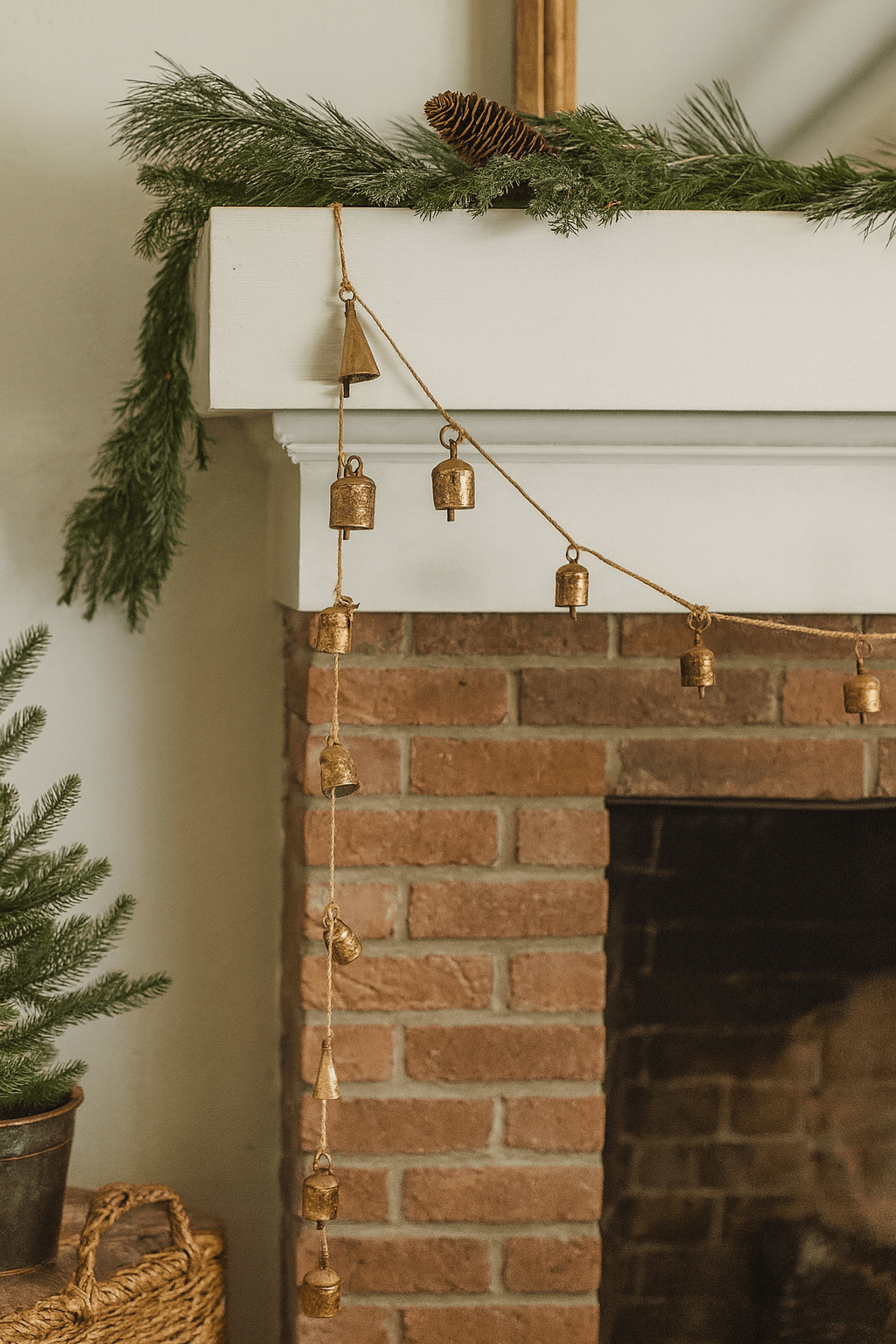 Rustic Bell Hanging Garland - Hand Tuned, Fair Trade Home Decor - Che Cose Belle