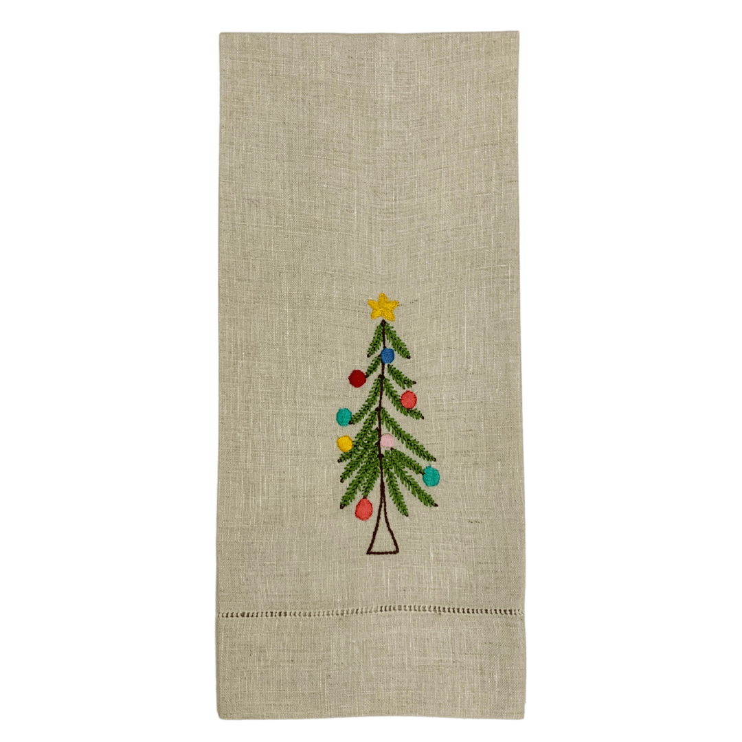 Rustic Christmas Tree Tea Towels - Che Cose Belle