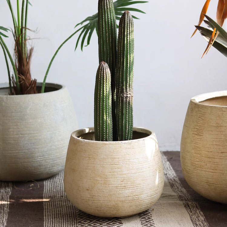 Rustic Globe Cement Planter - Che Cose Belle