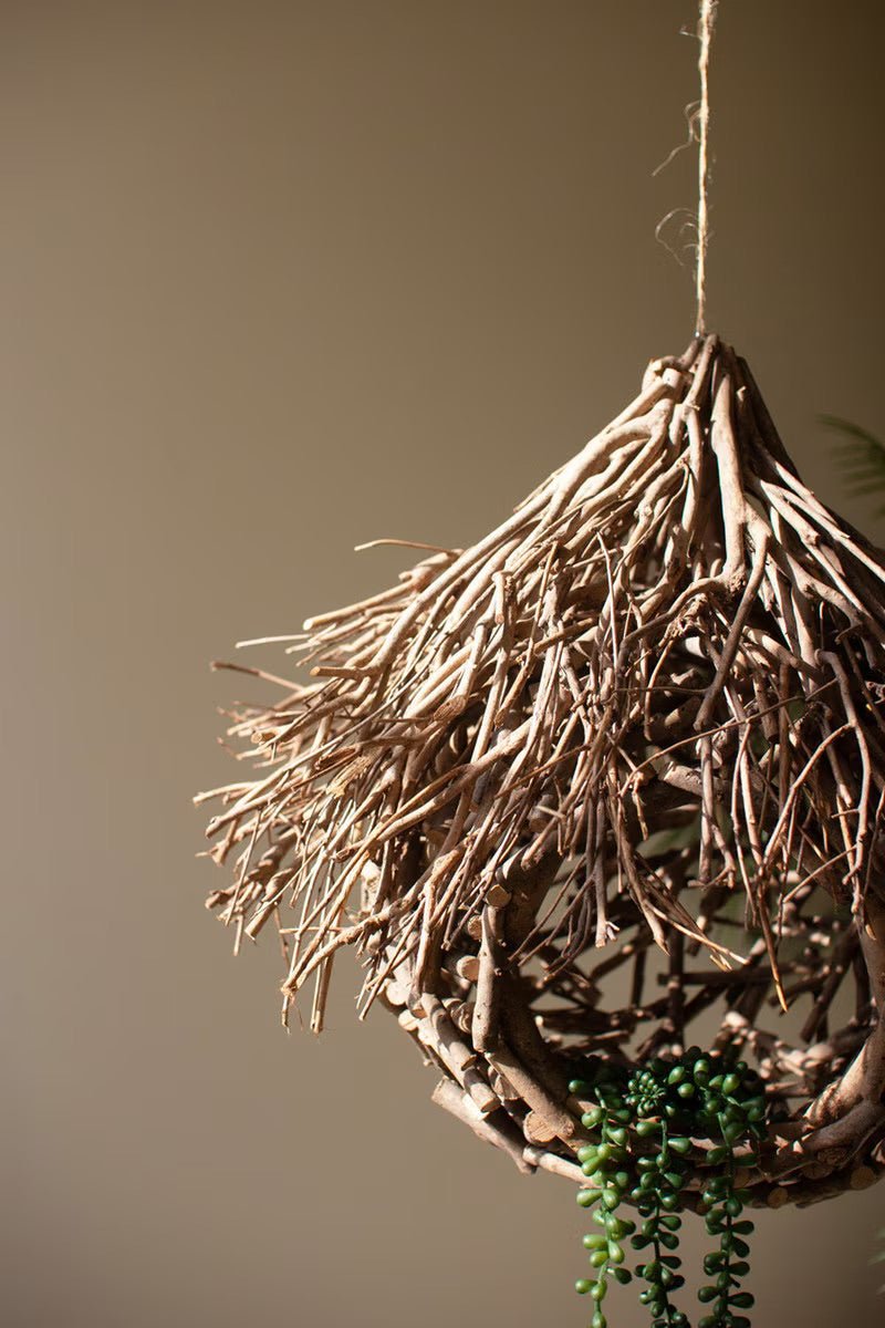 Rustic Hanging Tea Twig Birdhouse - Che Cose Belle