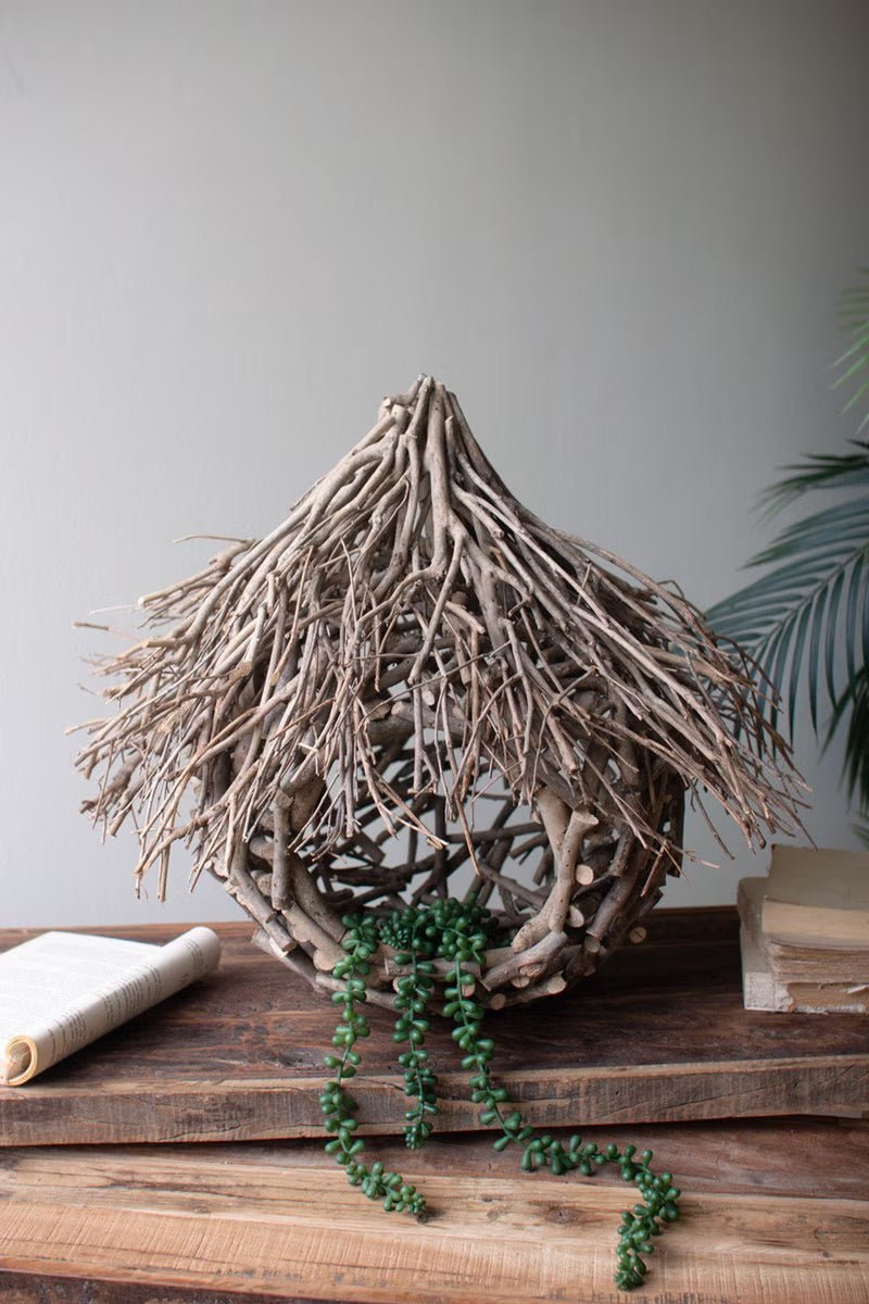 Rustic Hanging Tea Twig Birdhouse - Che Cose Belle