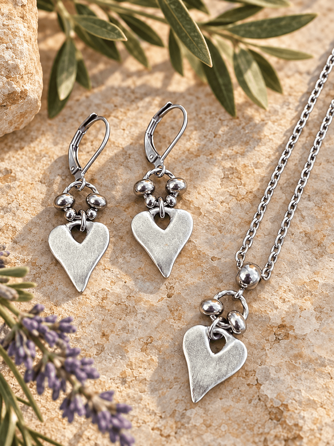 RUSTIC HEART NECKLACE - Che Cose Belle