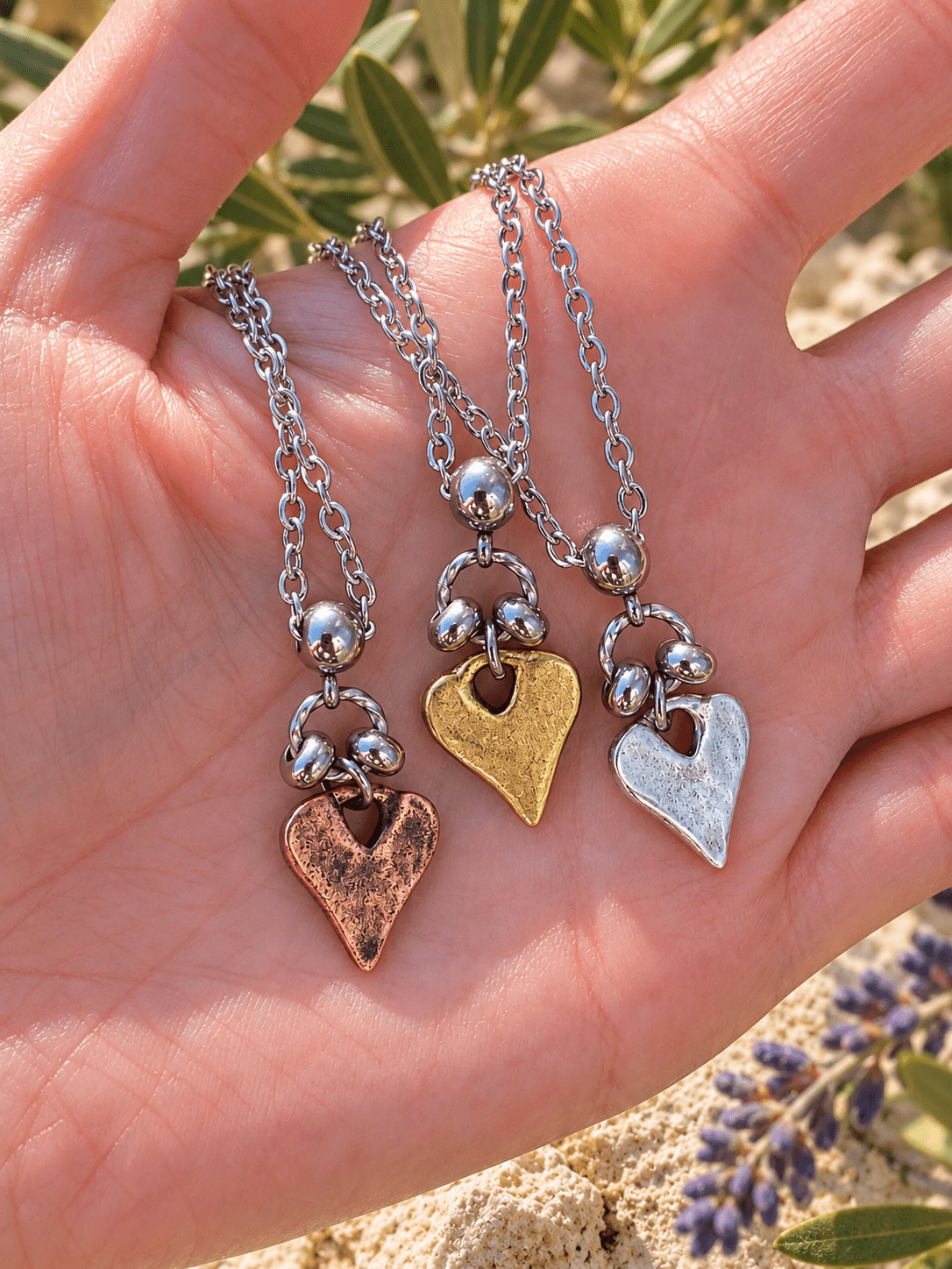 RUSTIC HEART NECKLACE - Che Cose Belle