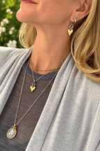 RUSTIC HEART NECKLACE - Che Cose Belle