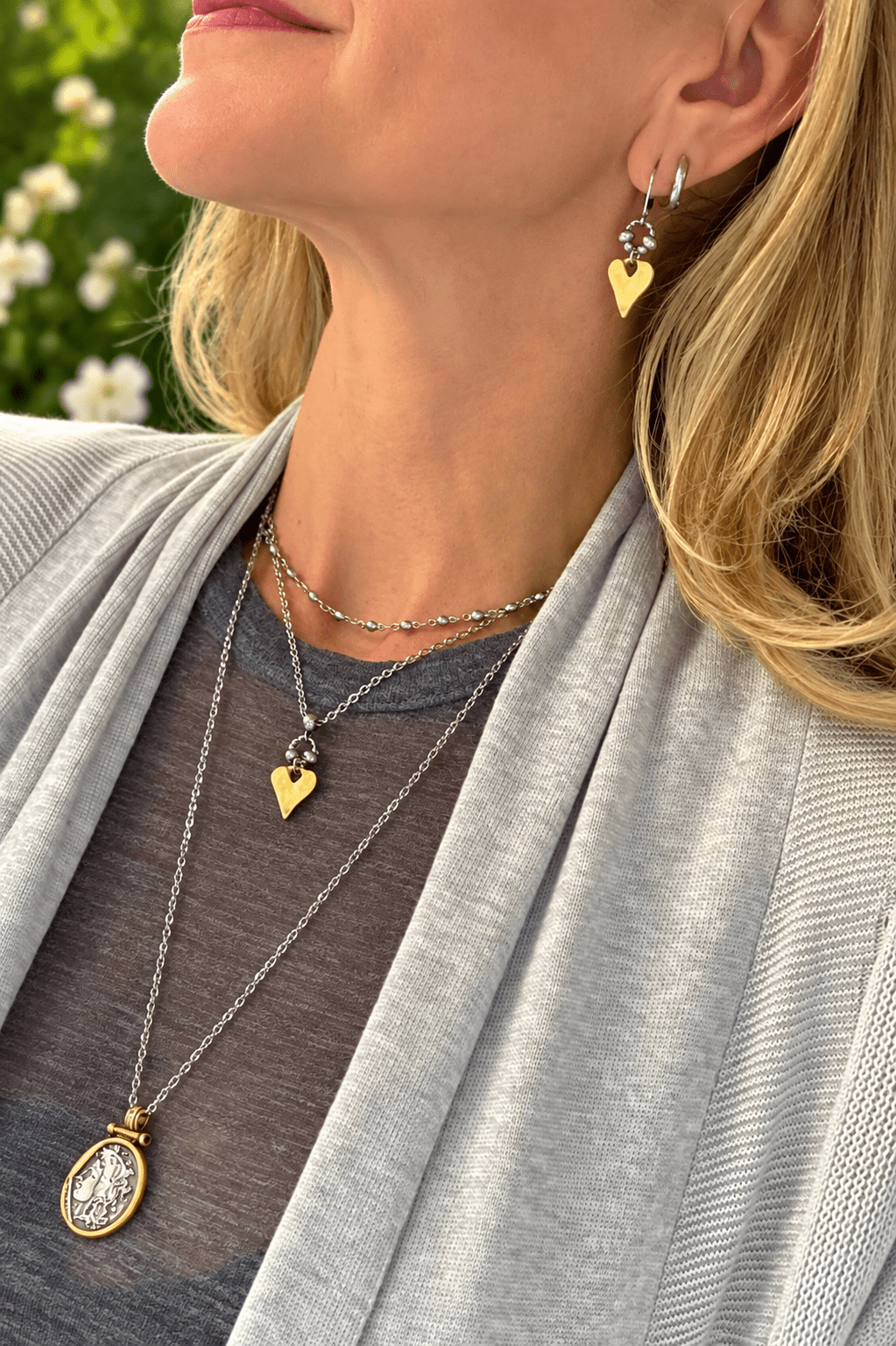 RUSTIC HEART NECKLACE - Che Cose Belle
