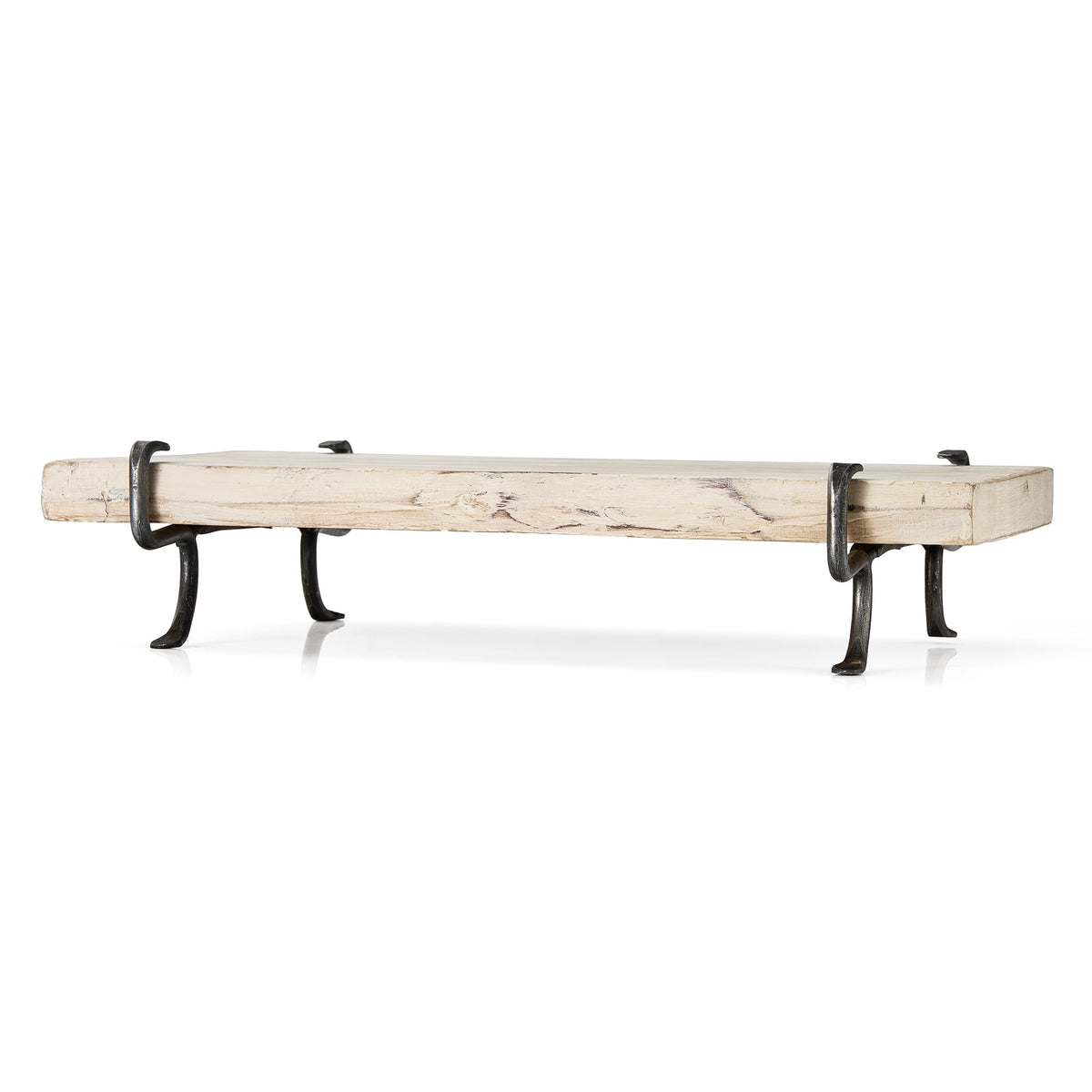 Rustic Petrified Wood Charcuterie Board with Metal Base - Che Cose Belle