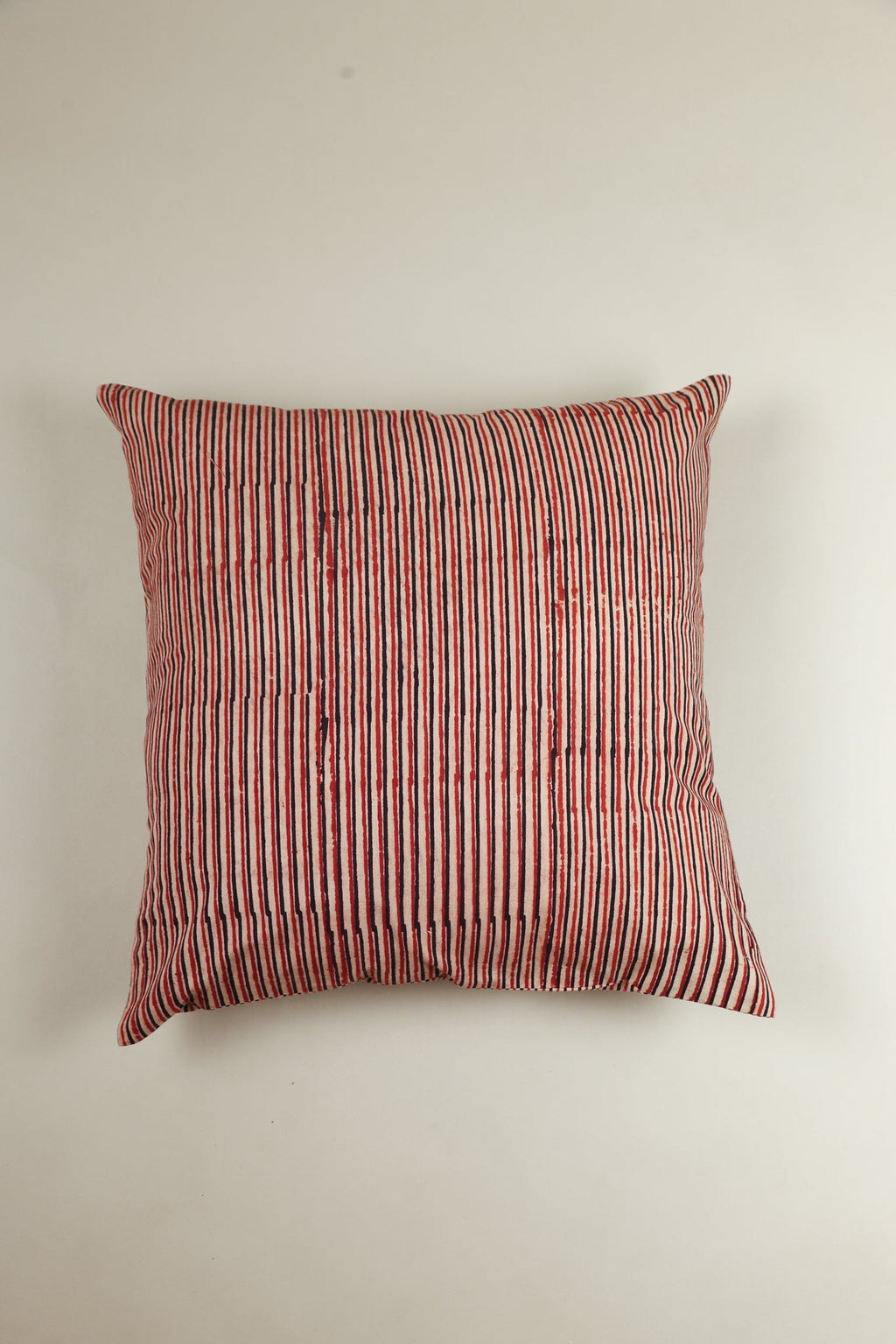 Rustic Stripes Hand Block Print Pillow - Che Cose Belle
