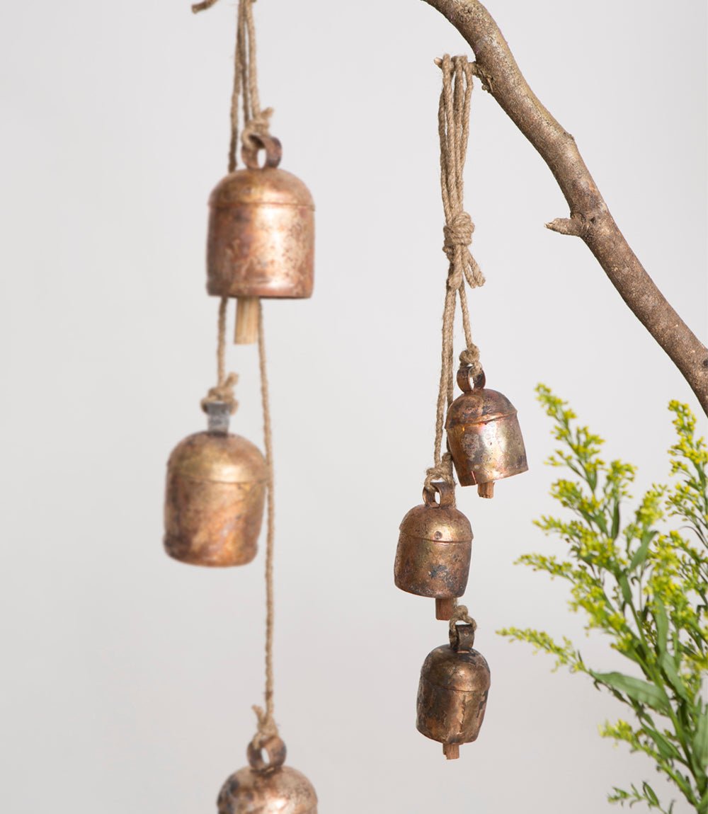 Rustic Wind Chime Small Cascading Bells - Garden, Patio - Che Cose Belle