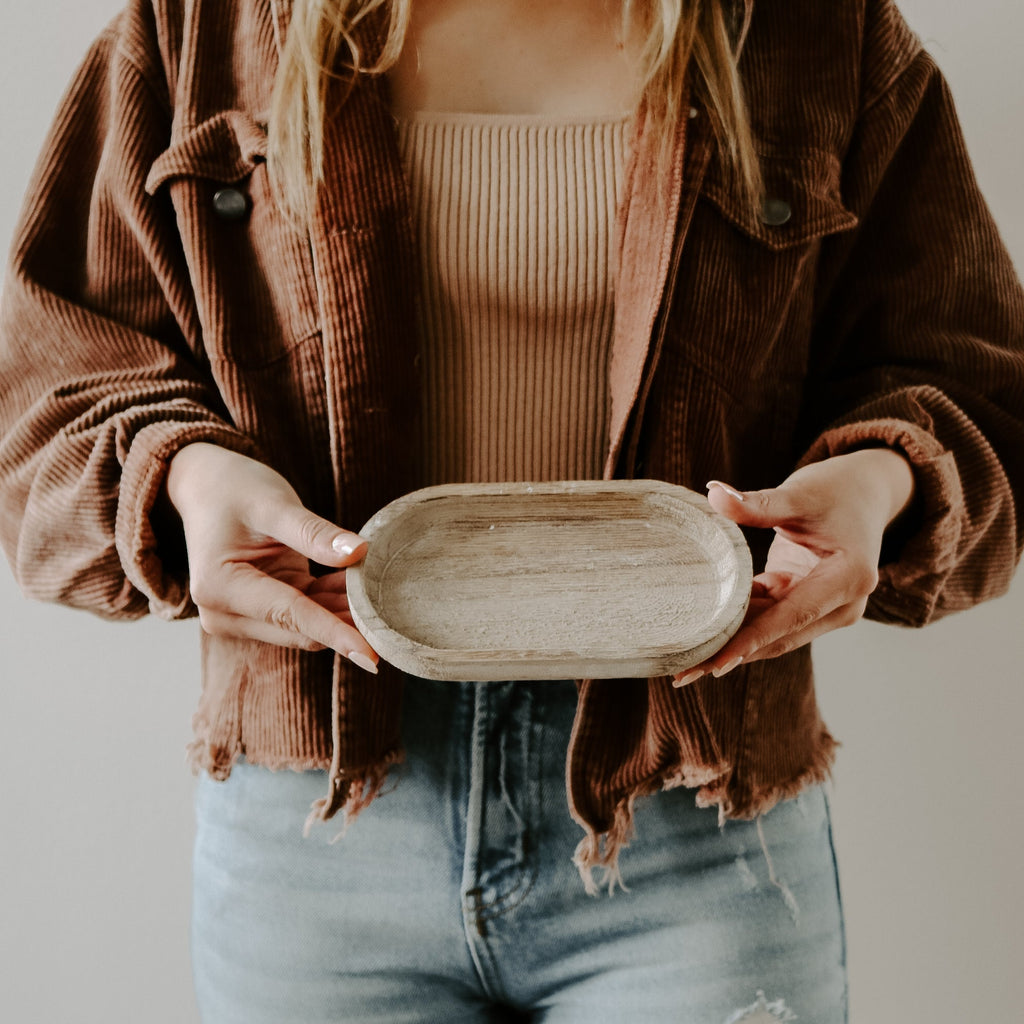 Rustic Wood Tray - Che Cose Belle