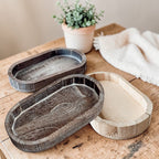Rustic Wood Tray - Che Cose Belle