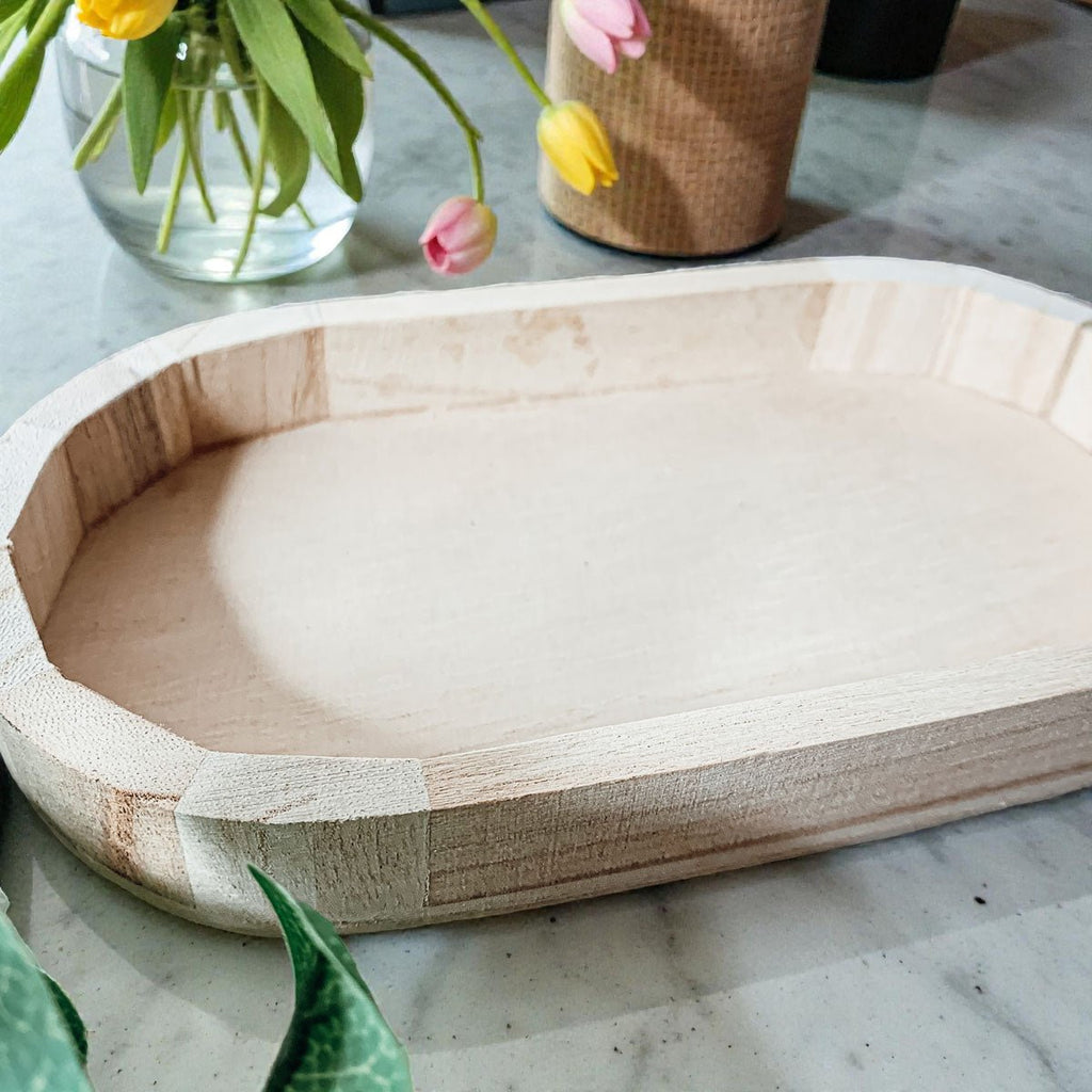 Rustic Wood Tray - Che Cose Belle