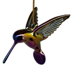 Egyptian Glass Hummingbird Ornament - Chromatic Collection